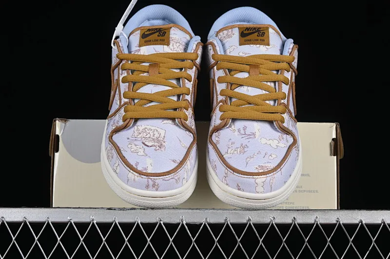 All Categories Nk SB Dunk Series Nk SB Dunk Low Low-top sneakers N version Nk SB Dunk Low Premium "Pastoral Print" Pastoral print SB low-top casual sneakers FN5880-001